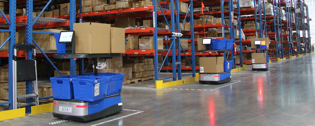 robots collecting products for fulfillment