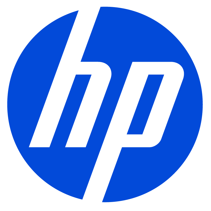 Hp electric blue logo